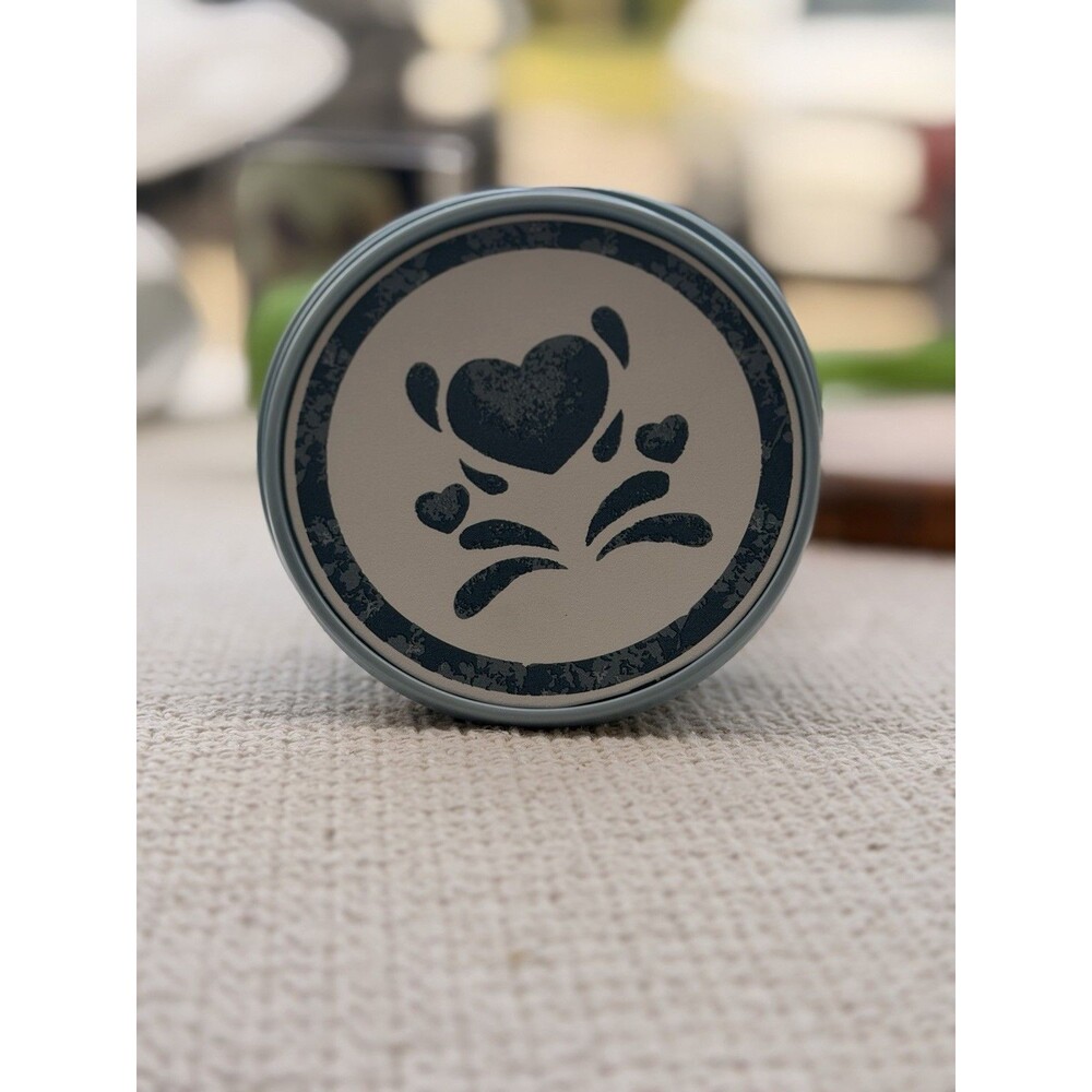 Vintage 8 Corelle Coordinates "Blue Hearts" Plastic Coasters Grannycore 90s